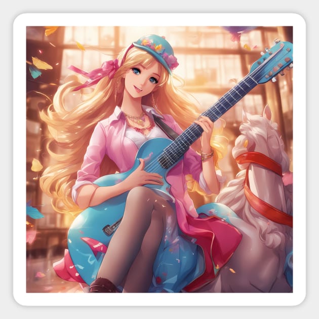 Music is Life Magnet by animegirlnft